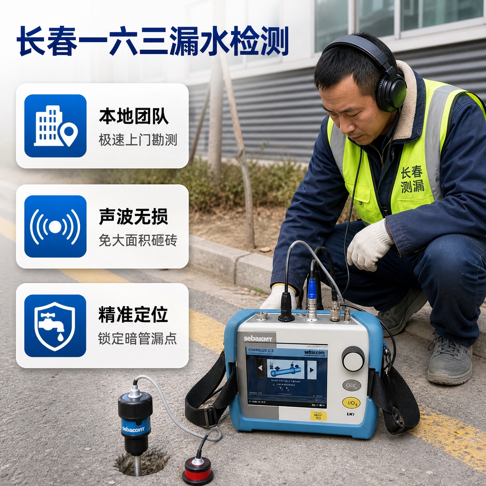 长春家里漏水别乱砸墙！一六三漏水检测，仪器精准找漏点少花冤枉钱
