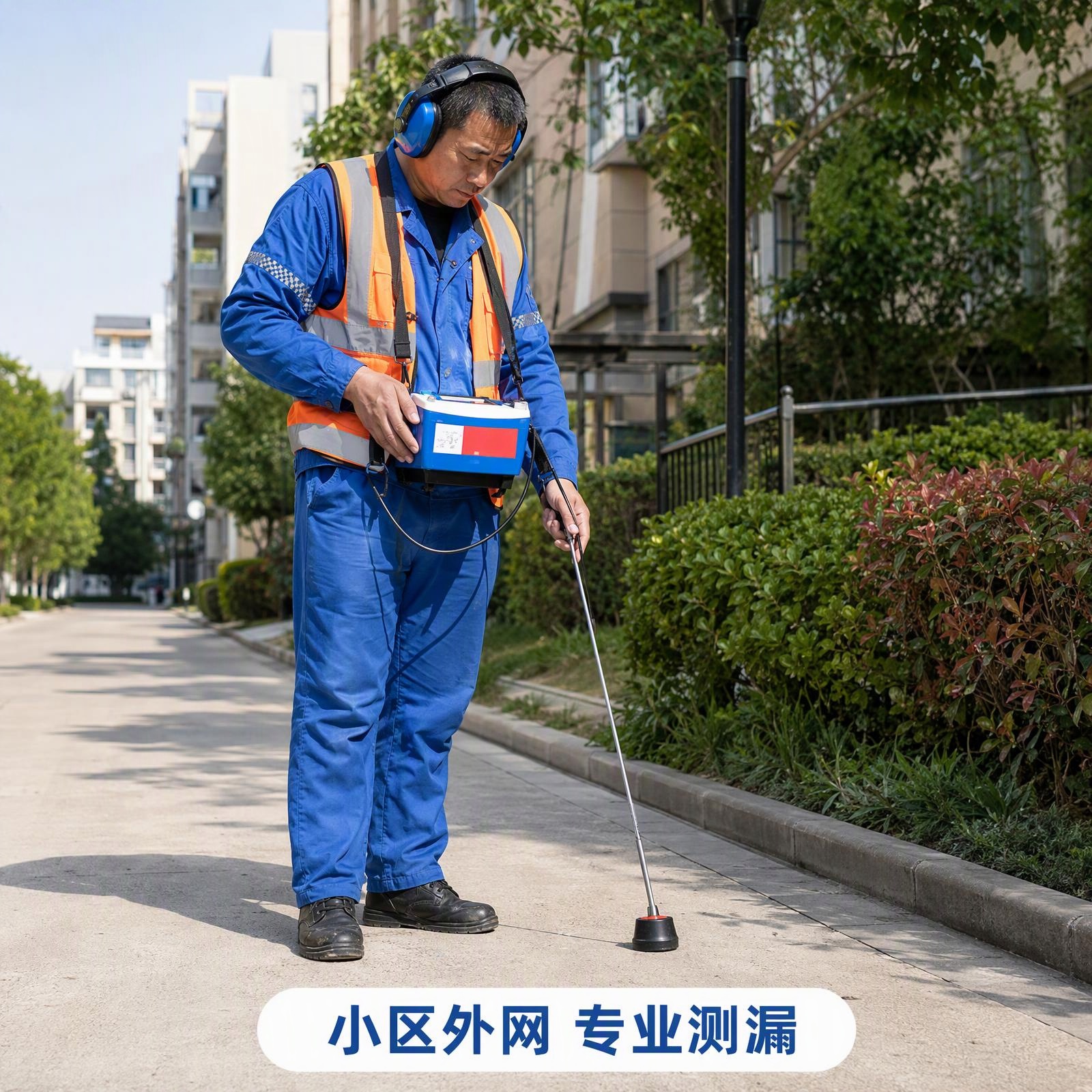 长春经开区厂区外网管道测漏｜一六三非开挖地下管道漏水检测